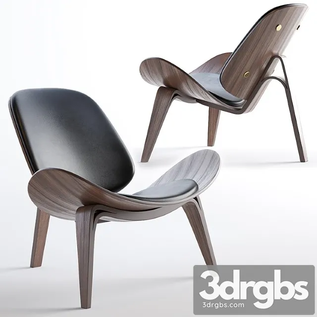 Carl hansen ch07 shell chair lounge chair 2 3dsmax Download