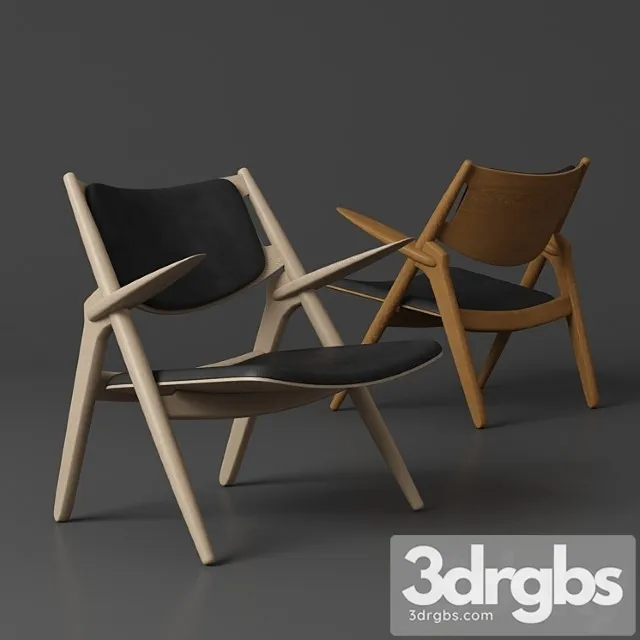 Carl hansen ch28 sawhorse easy chair 2 3dsmax Download