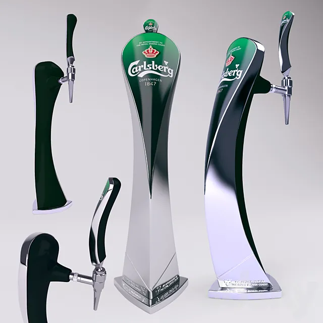 Carlsberg beer tab 3ds Max