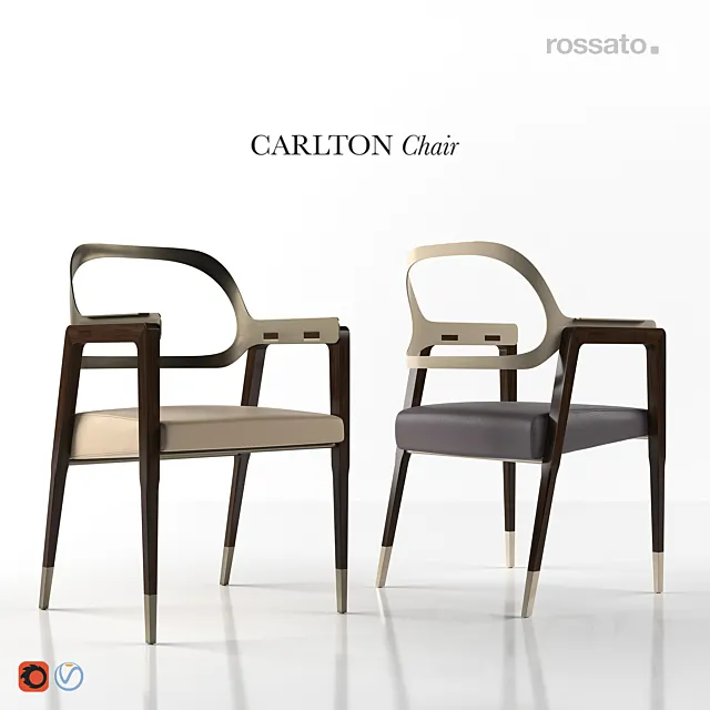 Carlton Dinning Chair by ROSSATO 3DSMax File