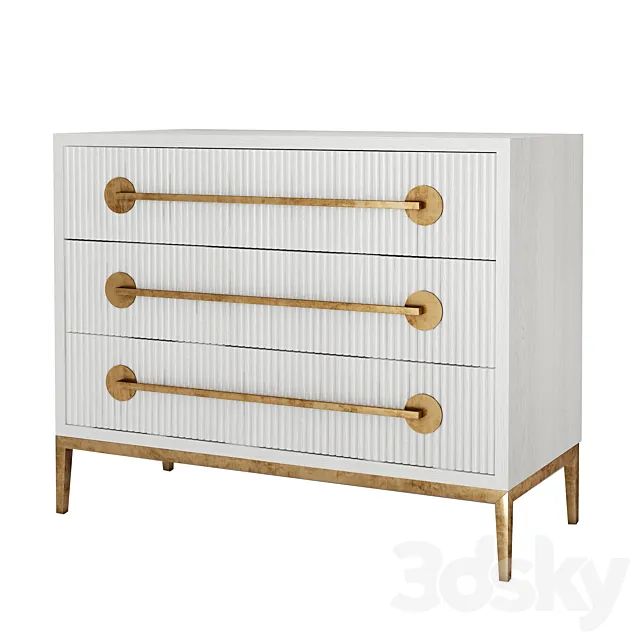 Carlyle Three-Drawer Chest 3DSMax File