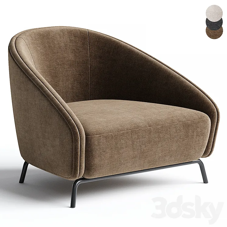 CARNABY | Armchair By PRADDY 3DS Max Model