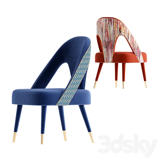 Caron Mid-Century Dining Chair 3DSMax File