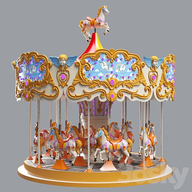 Carousel 3DS Max Model