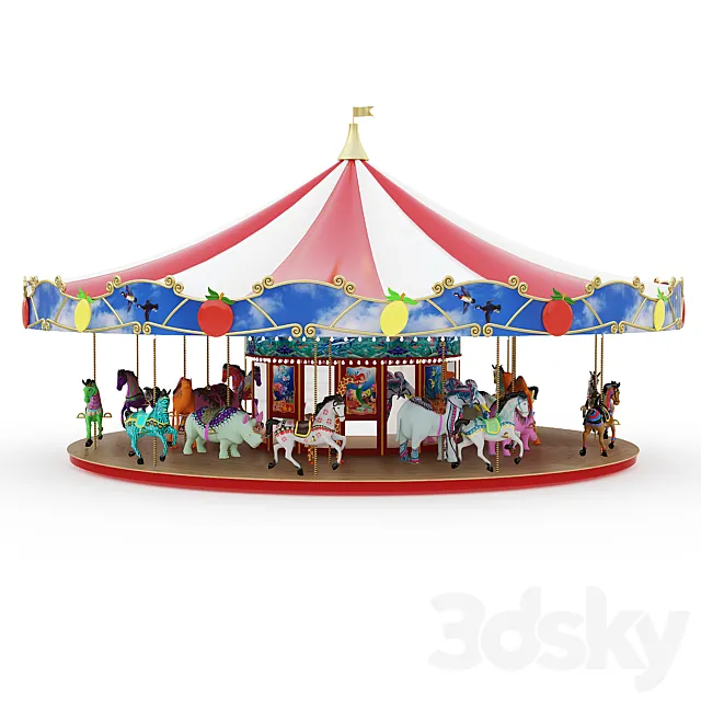 Carousel 3DS Max Model