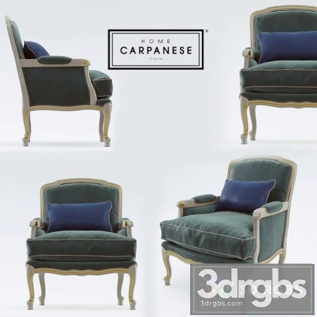 Carpanese Blue Armchair 3dsmax Download