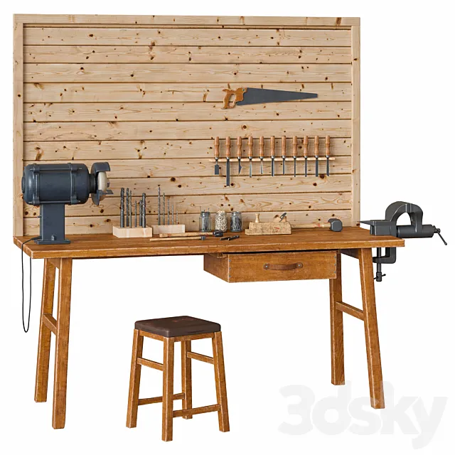 carpenter’s workshop 3DS Max Model