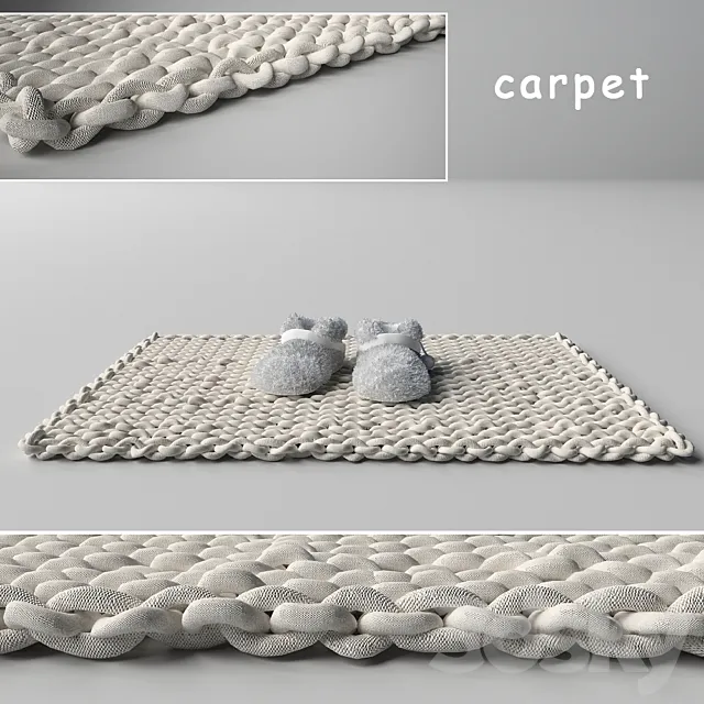 Carpet and slippers 3DSMax File