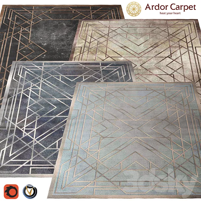 Carpet Ardor (Echelle) 2400h3000 (4 colors) 3DSMax File