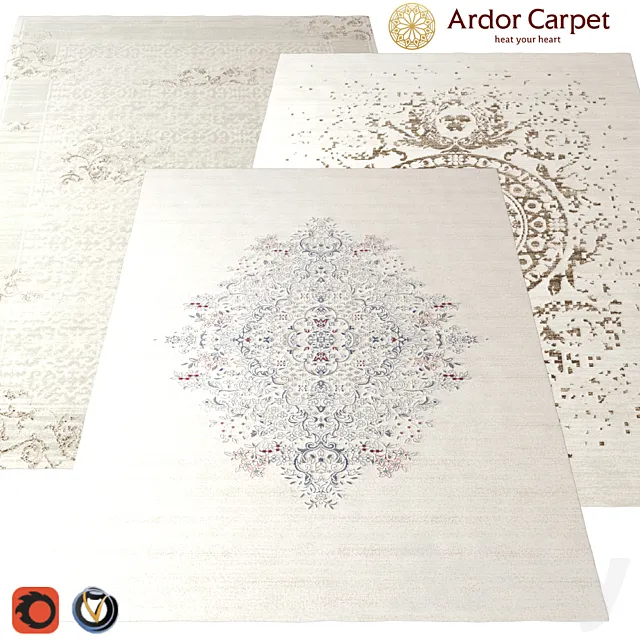 Carpet Ardor (Modesty) 2400h3000 (3 color) 3DSMax File