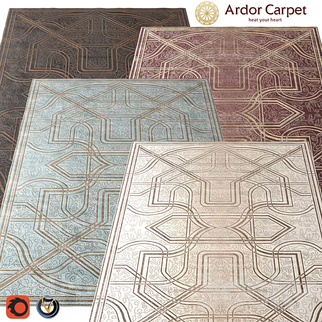 Carpet Ardor (Route) 2400h3000 (4 colors) 3ds Max