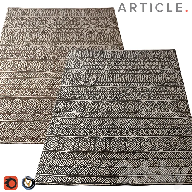 Carpet Article (Mali) 2400х3000 (2 colors) 3ds Max