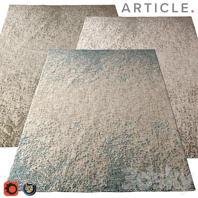 Carpet Article (Splash) 2400х3000 (3 colors) 3ds Max