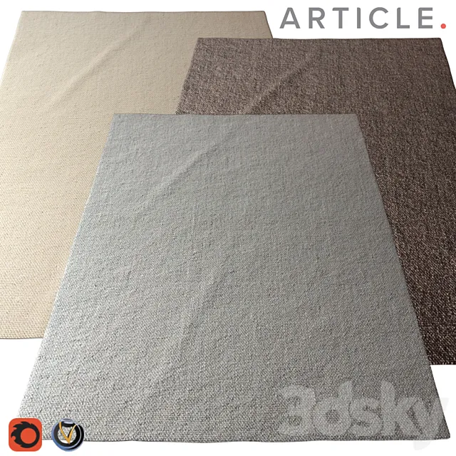 Carpet Article (Texa) 2400х3000 (3 colors) 3ds Max