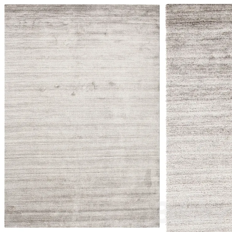 carpet Bamboo silk Loom – Warm Gray 3DS Max