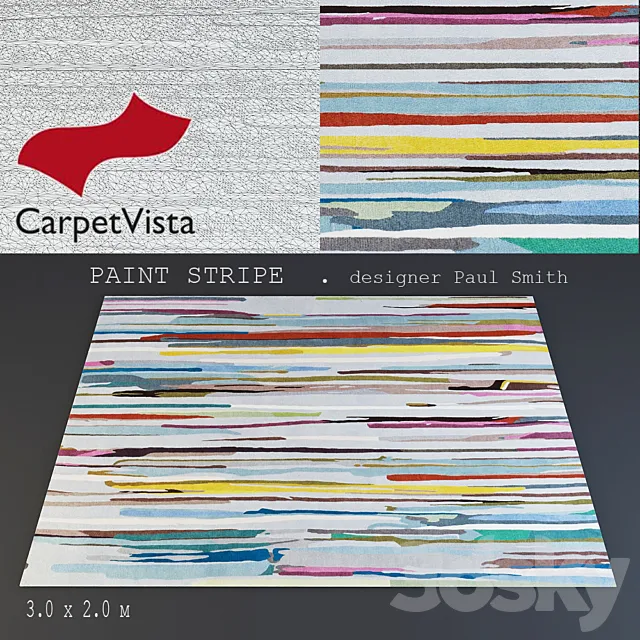 Carpet Carpet vista. PAINT STRIPE 3DSMax File
