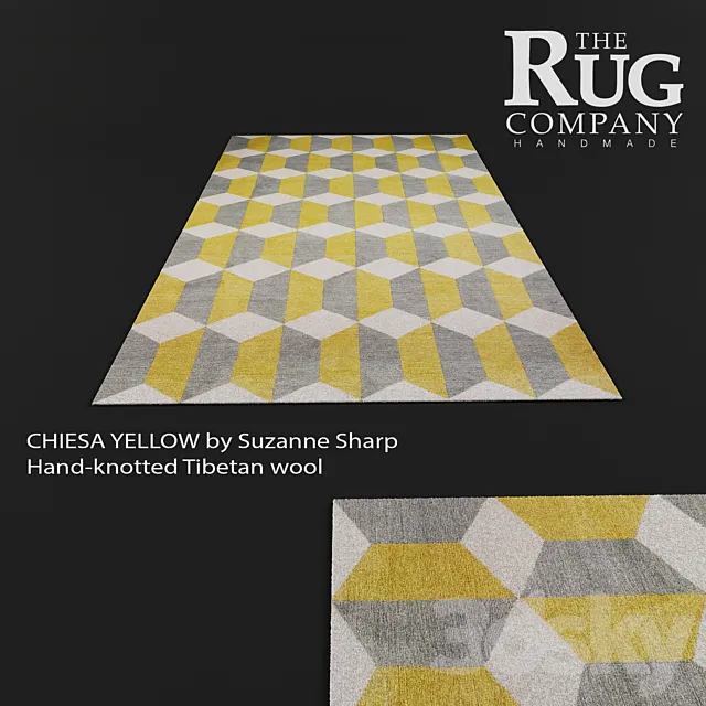 Carpet CHIESA YELLOW Suzanne Sharp 3ds Max