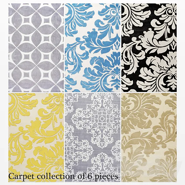 Carpet Collection 6 pcs. 3DSMax File
