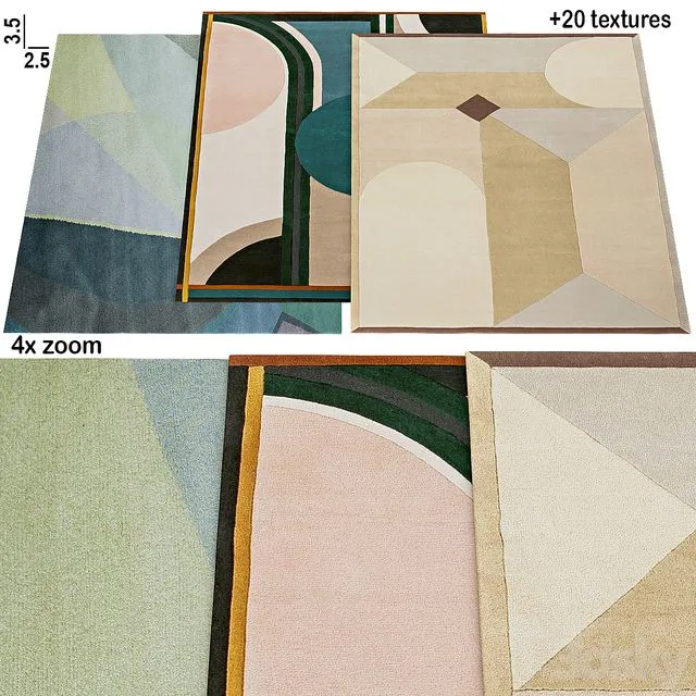 Carpet collection No. 034 3dsMax Model