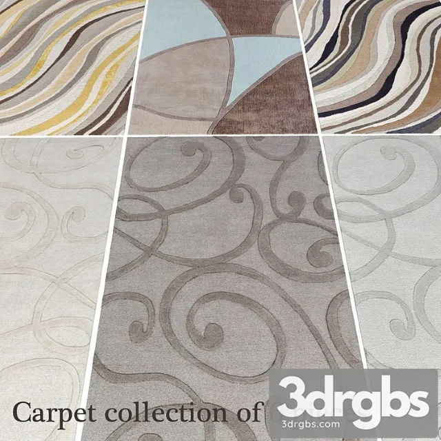 Carpet Collection Of 6 Pieces Nabor Kovrov Polovik Uzor Abstraktsiia 3dsmax Download