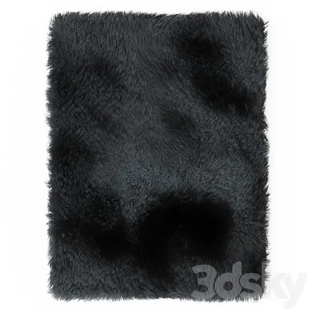 Carpet Fur Gray Shaggi 02 3ds Max