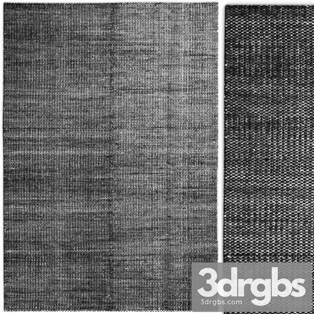 Carpet hay moire kelim black rug 3dsmax Download