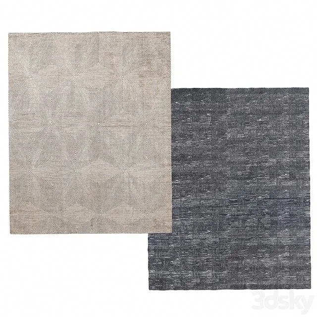 Carpet Mosaic Hand-Knotted Silk by Restoration Hardware 3dsMax Model