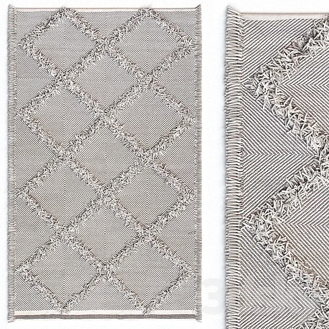 Carpet nuLOOM Devon Diamond Trellis Tassel Shag Rug 3DSMax File