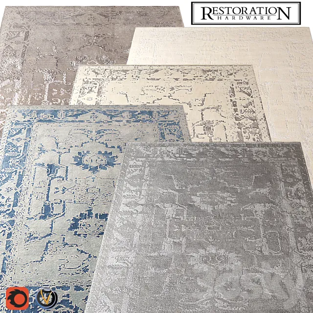 Carpet Restoration Hardware (Arte) 2440?3050 (5 colors) 3DSMax File