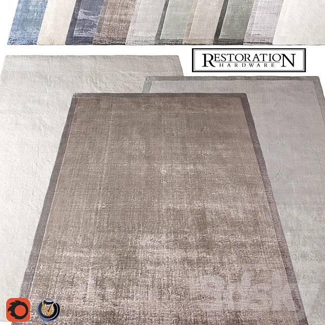 Carpet Restoration Hardware (Marca) 1830х2750 (10 colors) 3DS Max Model