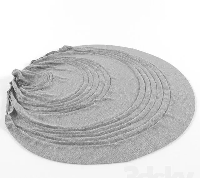 carpet round with circles 3dsMax Model
