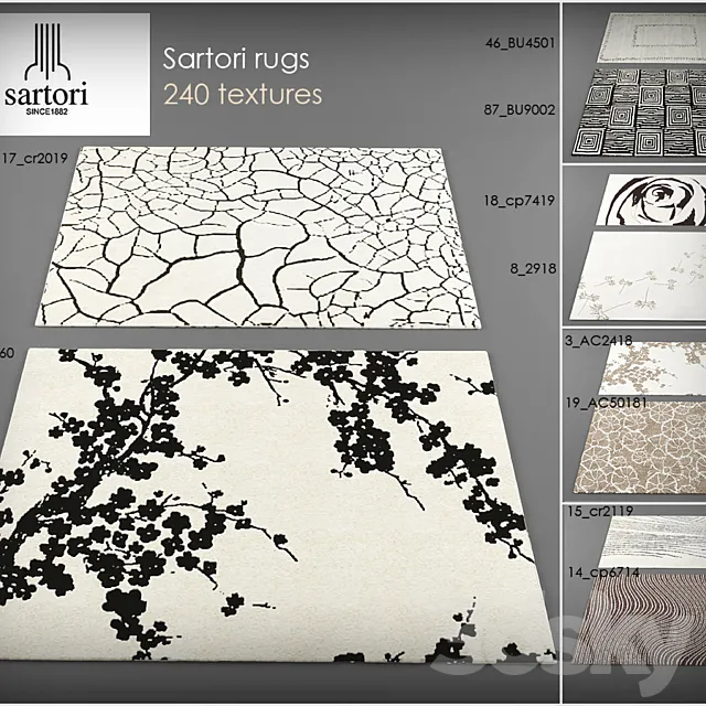 carpet rugs collection 3DSMax File