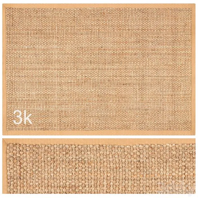 Carpet Set 48 Square Braided Jute 3dsMax Model