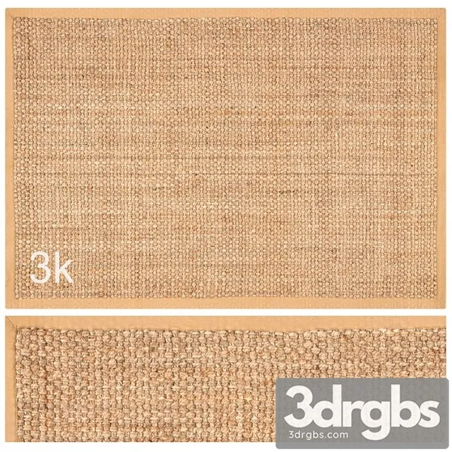 Carpet Set 48 Square Braided Jute 3k 3dsmax Download