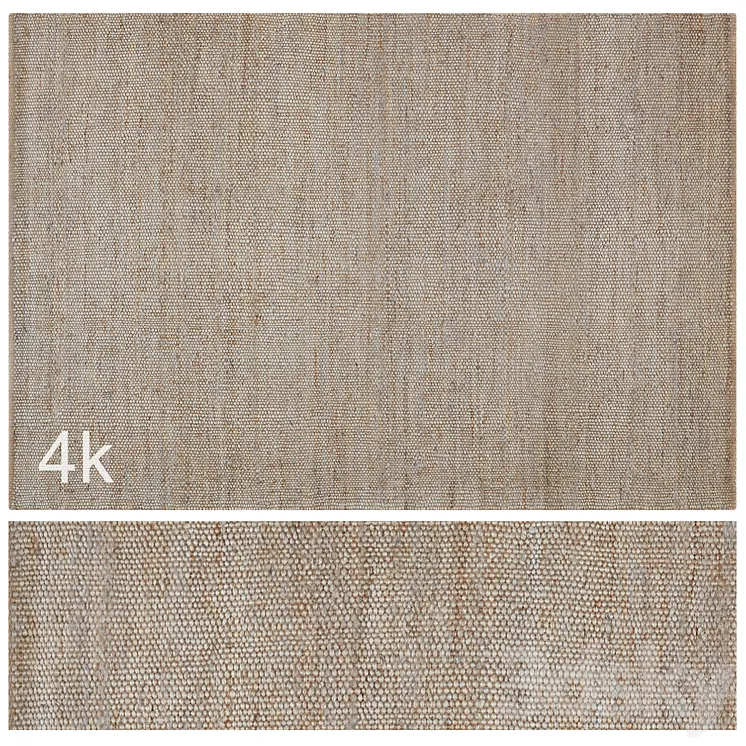 Carpet set 56 – Braided Jute \/ 4K 3DS Max Model