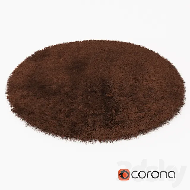 Carpet Snow H169-brown round 3DSMax File