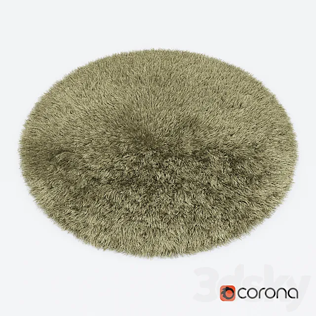Carpet Snow H265-beige round 3DSMax File