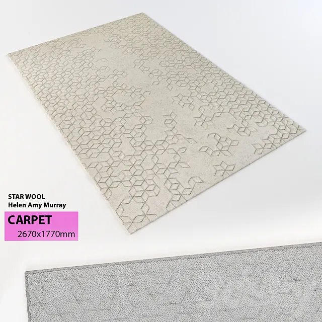 carpet STAR WOOL Helen Amy Murray 3DSMax File
