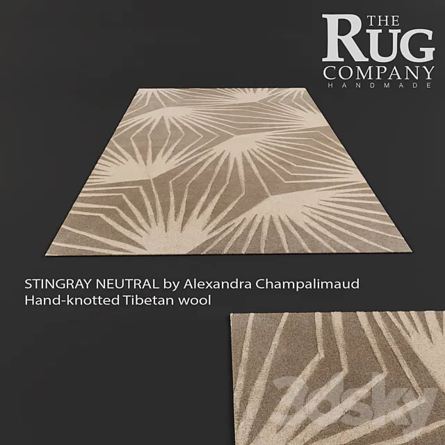 carpet STINGRAY NEUTRAL Alexandra Champalimaud 3ds Max