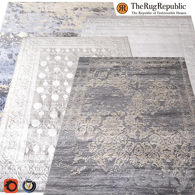 Carpet The Rug Republic 1600х2300 (4 colors) 3ds Max