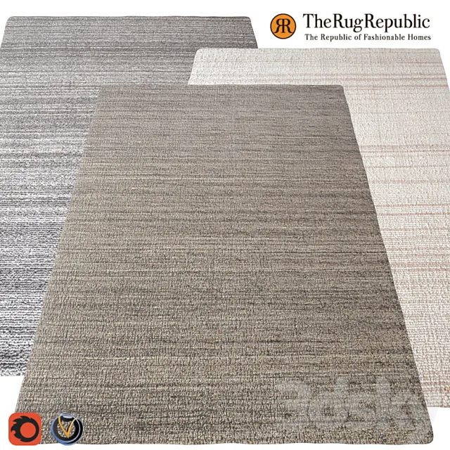 Carpet The Rug Republic (Tenes) 1600х2300 (3 colors) 3DS Max Model