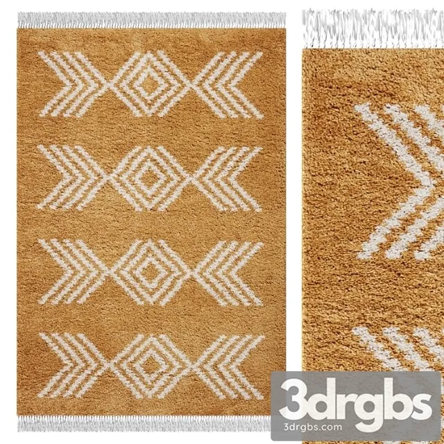 Carpet think rugs boho 8886 yellow 3dsmax Download