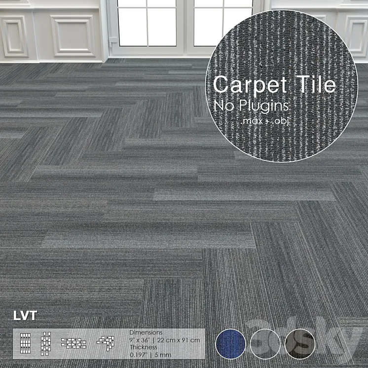 Carpet Tile Collections 02 3DS Max