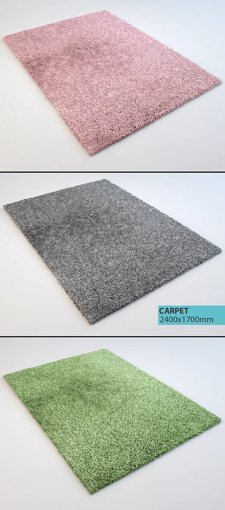 carpet with a short nap 3DS Max