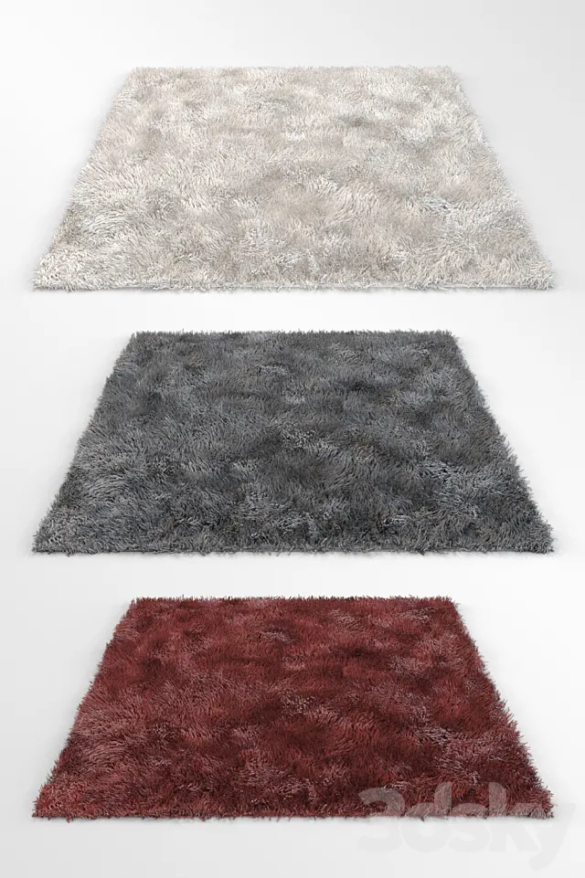 Carpet with long pile 3ds Max