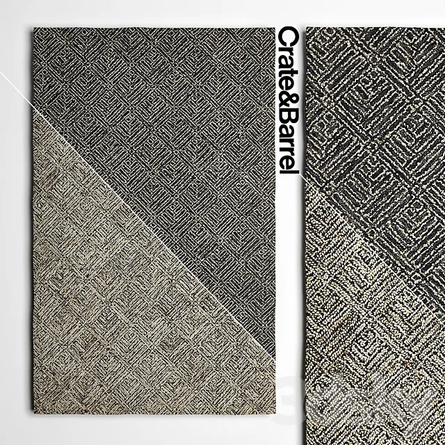 Carpets Crate and Barrel Curtis Series 3ds Max