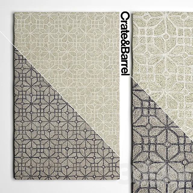 Carpets Crate and Barrel Rhea series 3ds Max