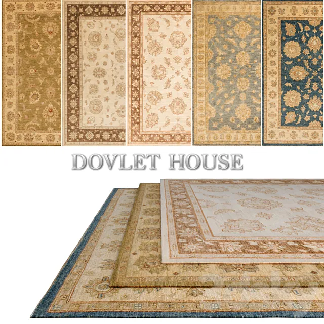 Carpets DOVLET HOUSE 5 pieces (part 129) 3DS Max Model