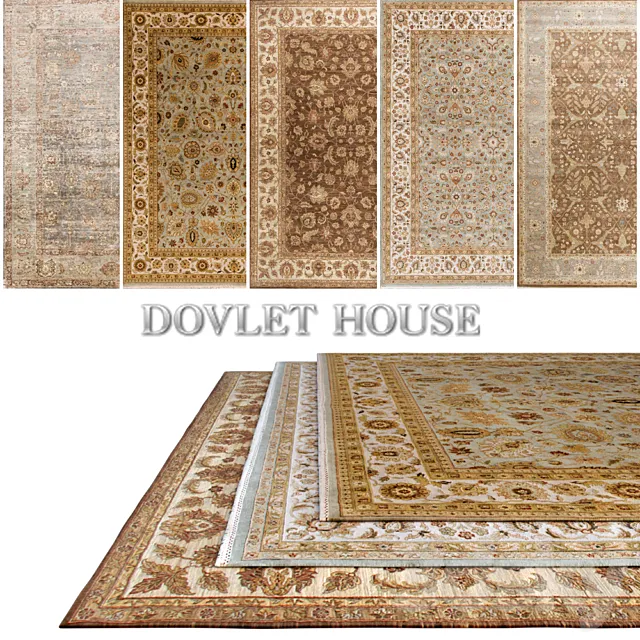 Carpets DOVLET HOUSE 5 pieces (part 150) 3DS Max Model