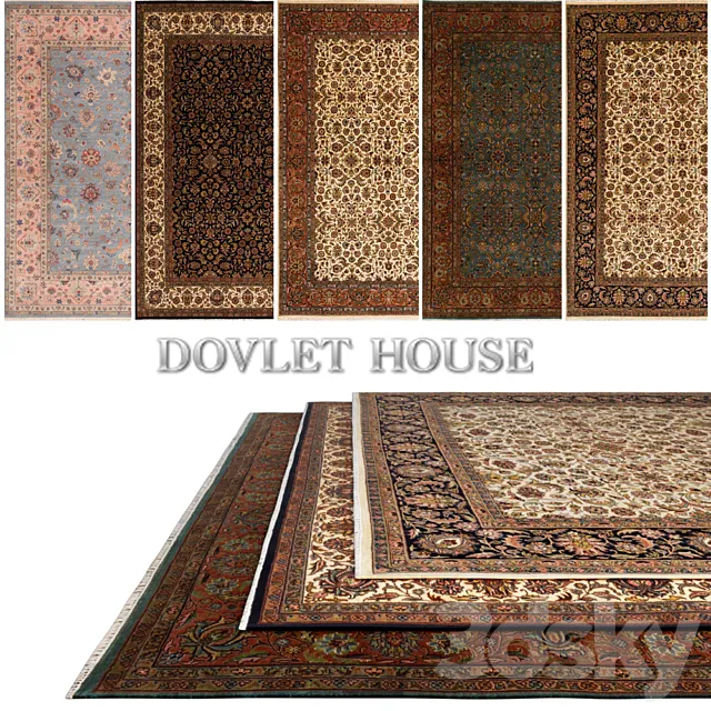 Carpets DOVLET HOUSE 5 pieces (part 175) 3DS Max Model